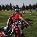 Golf wrist release technique on the green